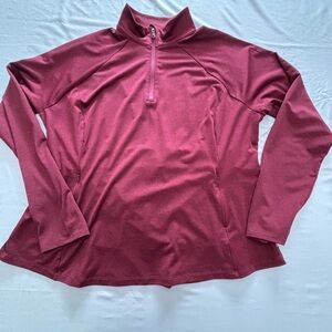 Tek Gear Maroon Women’s Quarter-Zip Pullover